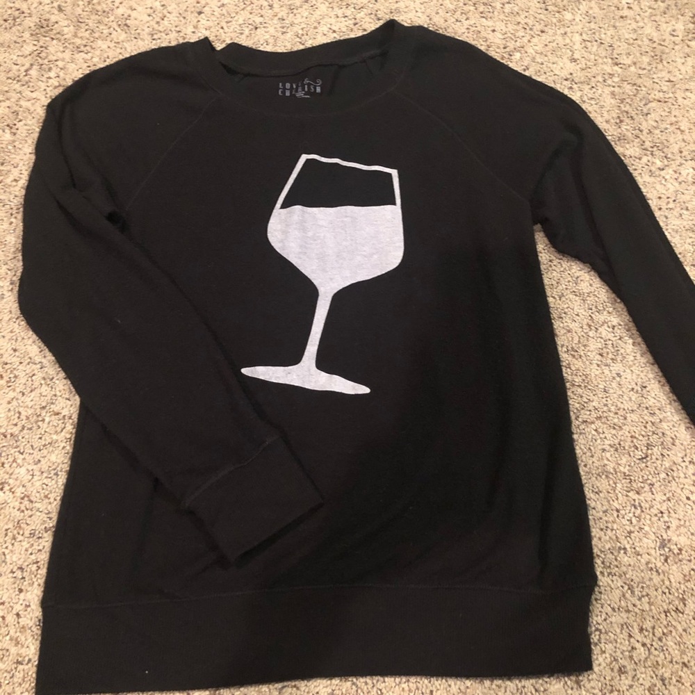 Wine glass sweatshirt